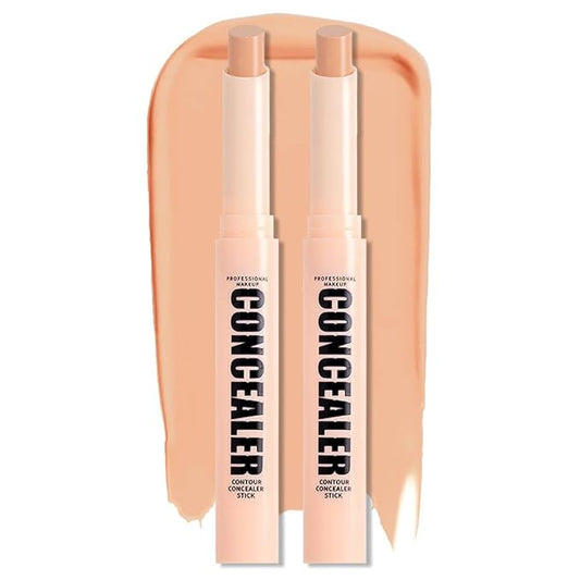 Kaely 2Pcs PROFESSIONAL MAKEUP Correcting Concealer Stick,Medium Coverage Concealer Crayon,under Eye Brightener Concealer for Dark Circles,corrector de ojeras,Lightweight,Vegan,06 DARK PEACH-Velvo Beauty