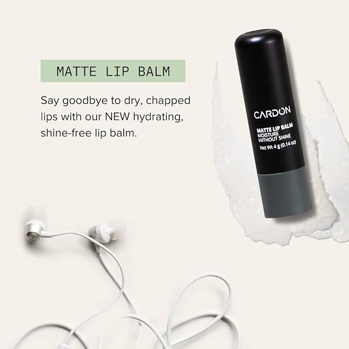 Cardon Jet Set Travel Sized Mens Skin Care Kit, Cactus Based Korean Skin Care Men, Includes SPF Sunscreen Moisturizer, Dark Circle Eye Rescue Cream, Clay Cleanser, 3-in-1 Hydro Gel, Lip Balm- Gift Set-Velvo Beauty