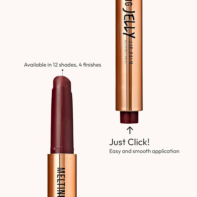 KISS NEW YORK Professional Melting Jelly Lip Balm, High Shine & Moisturizing Lip Stick, Long Lasting, Plumping Effect Look, Non-Sticky & Not Cakey, Easy Application & Natural Coverage (Mocha)-Velvo Beauty