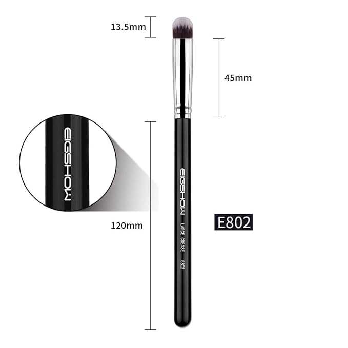Crease Eyeshadow Brush, EIGSHOW Precision Eye Shadow Blending Brushes for Base Application Smudging Defining, Soft, Dense Bristles (E802)-Velvo Beauty