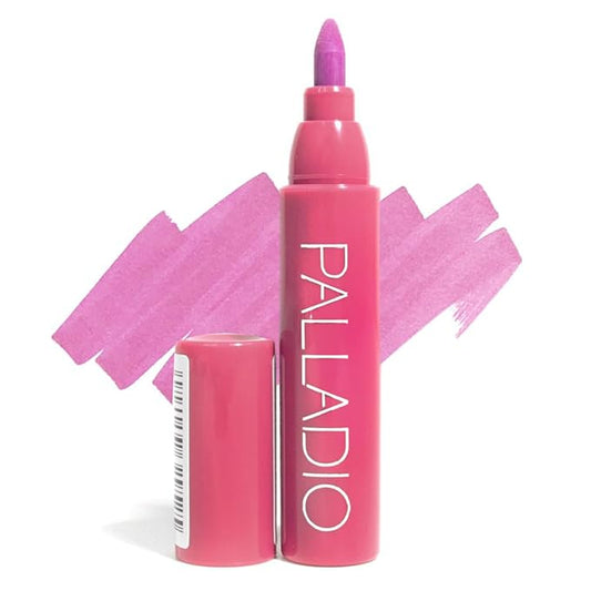 Palladio Lip Stain, Hydrating and Waterproof Formula, Matte Color Look, Longlasting All Day Wear Lip Color, Smudge Proof Natural Finish, Precise Chisel Tip Marker, Orchid-Velvo Beauty