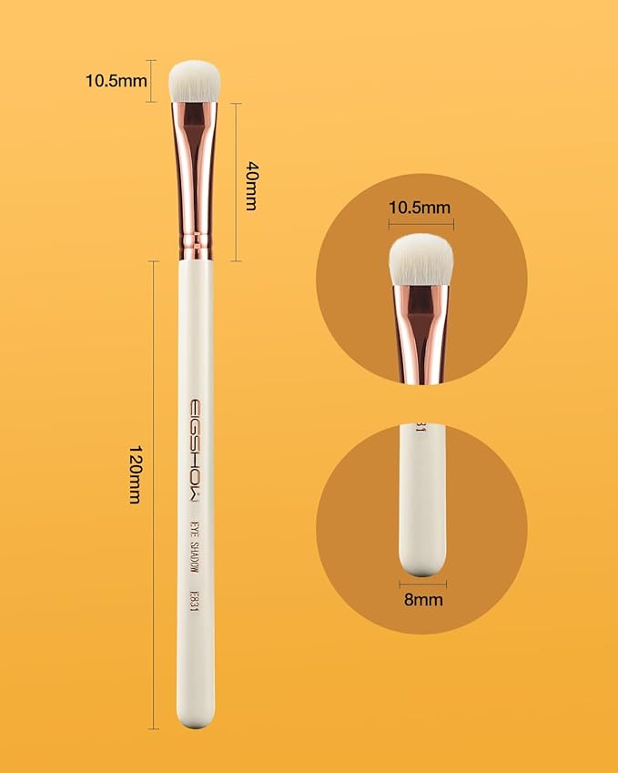 Eyeshadow Brush, EIGSHOWBEAUTY Professional Eye Shadow Brush with Saikoho Goat Hair, Premium Eye Makeup Brush For Blending, Smudging, Shading (E831)-Velvo Beauty