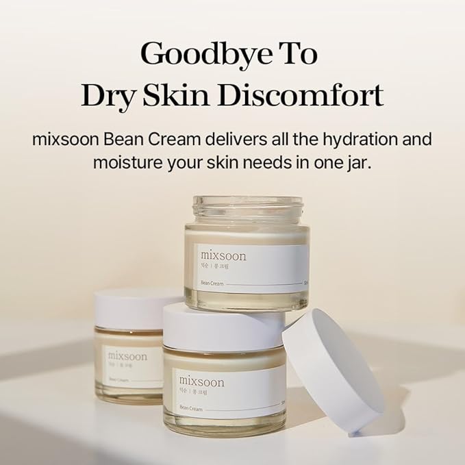 mixsoon Bean Cream - Intensive Moisture Face Cream For Smooth, Nourished Skin, Pore & Sebum Care - Korean Skincare For Glass Skin - Non-stick (1.69 fl.oz / 50ml)-Velvo Beauty