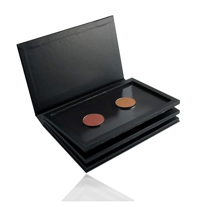 3-Layer Book Shaped Magnetic Eyeshadow Palette Large Empty Makeup Storage Box-Velvo Beauty