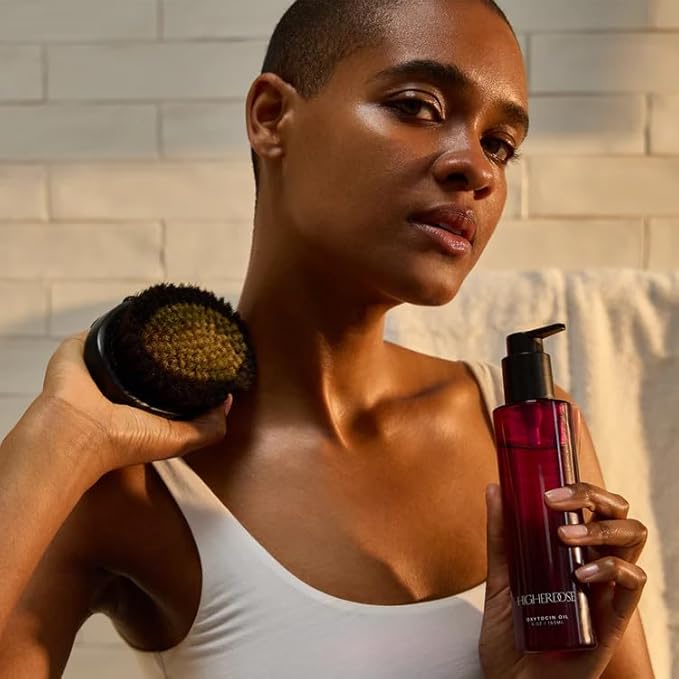 HigherDOSE Oxytocin Body Oil - Nourishing, Ayurvedic Body Care to Firm & Tone Skin - Lightweight & Fast-Absorbing Formula with Sea Buckthorn & Antioxidant-Rich Passion Fruit Seed Extract (5 Fl Oz)-Velvo Beauty