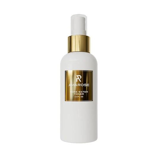 Amarose Rose Water Spray - Revitalizing, Facial Toner - Water for Face - Rose Water Toner - All Skin Types - Hydrating- Rosewater, Spray, Mist with Hyaluronic Acid-Velvo Beauty