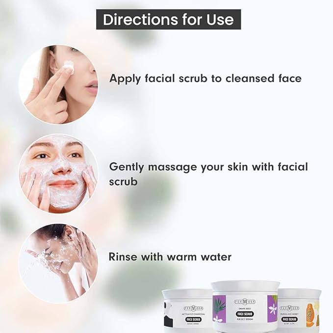 Fermosa Exfoliant Facial Scrub Set-Velvo Beauty