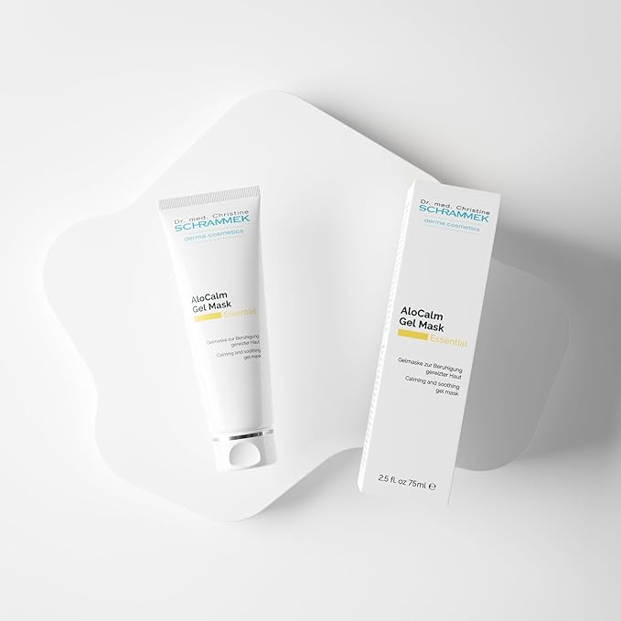 Schrammek Dr AloCalm Gel Mask (2.5 fl oz) – Intensive Skincare with Aloe Vera & Hyaluronic Acid - Hydrates Skin - All Skin Types - Post-Sun Care-Velvo Beauty