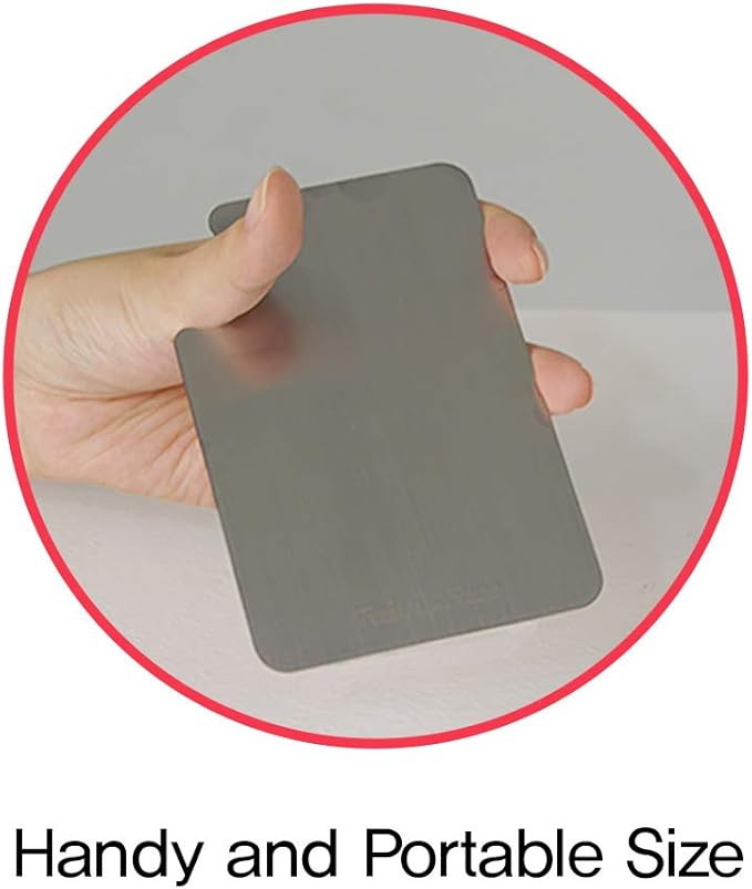 Makeup Metal Palette 3pcs - Stainless Steel Mixing Tray for Nail and Cosmetic Artist, Small Size 3.3 x 5.1 inch-Velvo Beauty