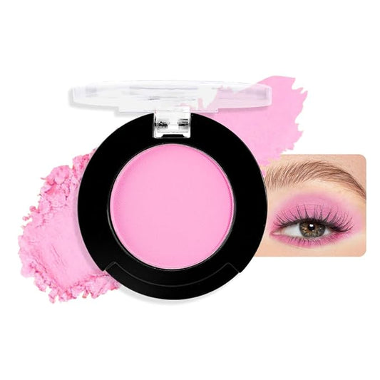 Monochrome Matte Eyeshadow Makeup Palette, Highly Pigmented Purple Pink Eyeshadow Palette, Matte Pressed Powder Eye shadow Makeup, Single Vegan Eye Shadow, Daily Evening Women Girls Eyeshadow Gift 4#-Velvo Beauty