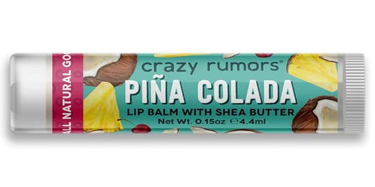 Crazy Rumors Piña Colada Lip Balm. 100% Natural, Vegan, Plant-Based, Made in USA (1-Pack)-Velvo Beauty