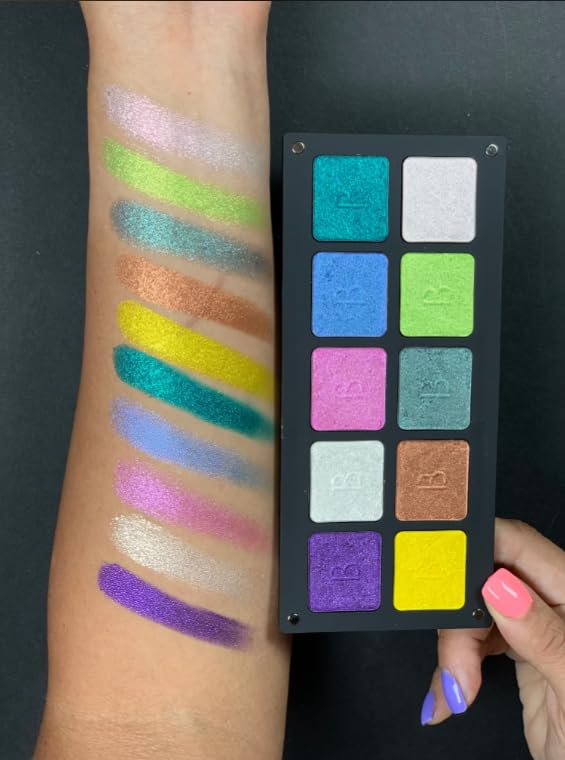Chromatic Eyeshadow Palette | 10 Vibrant Shades for Unlimited Creativity. (Chromatic 5)-Velvo Beauty