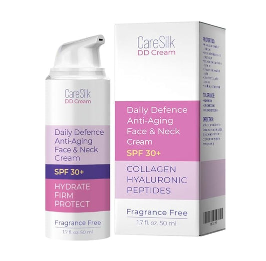 Daily Defense Mineral Sunscreen Face Moisturizer With SPF 30 + Hyaluronic Acid, Collagen, Peptides | Sun Screen Face Lotion, Sunblock Face Sunscreen | Reef Safe Sunscreen-Velvo Beauty