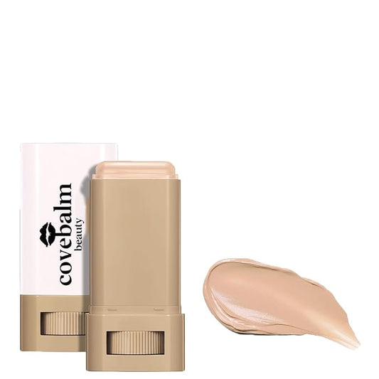 Cove Balm Beauty Skin Tint,Solid Tinted Serum Boosted Skin Tint Balm, Facial Color Correct, Radiant & Dewy Finish, Face Tinted Foundation, Covebalm Foundation Stick For Face Makeup (#04)-Velvo Beauty