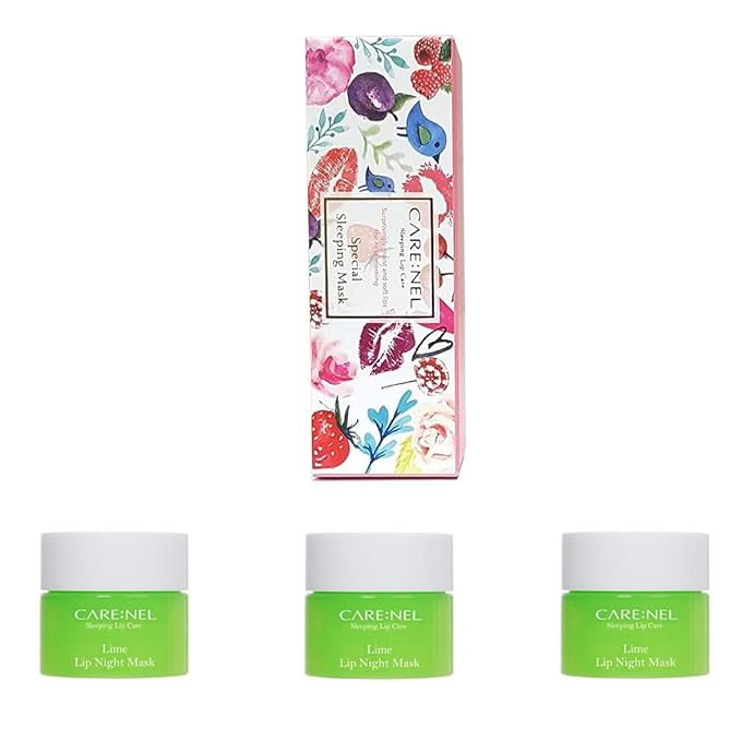 Lip Sleeping Mask 5g - Lip Balm Overnight Care Treatments Korean Skin Care (Lime3)-Velvo Beauty