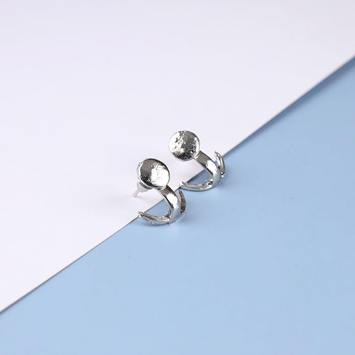 Boho Moon Ear Jackets Earrings Crescent Moon Stud Earrings Gold Sun Moon Earrings Minimalist Double Sided Round Earrings Jewelry for Women-Velvo Beauty