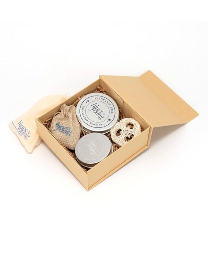 Hines+Young Natural Body Care Set - Contains our Fragrance Free Body Cream, Natural Lip Balm, Soap Singles Tin & Soap Refill Tin, Hydrate & Refresh, Natural Ingredients, Ideal Gift Set-Velvo Beauty