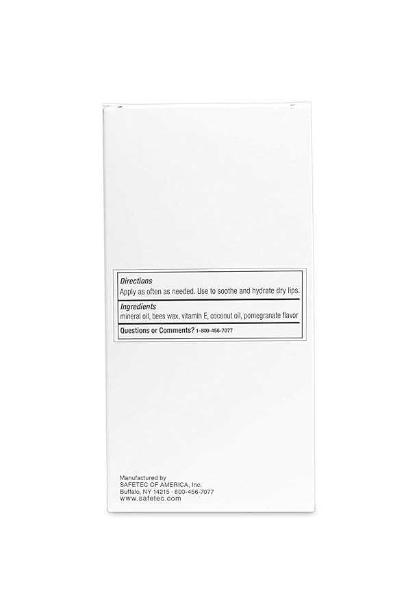 Safetec Lip Balm 53123 Pomegranate Flavored, One color, 144 Count-Velvo Beauty