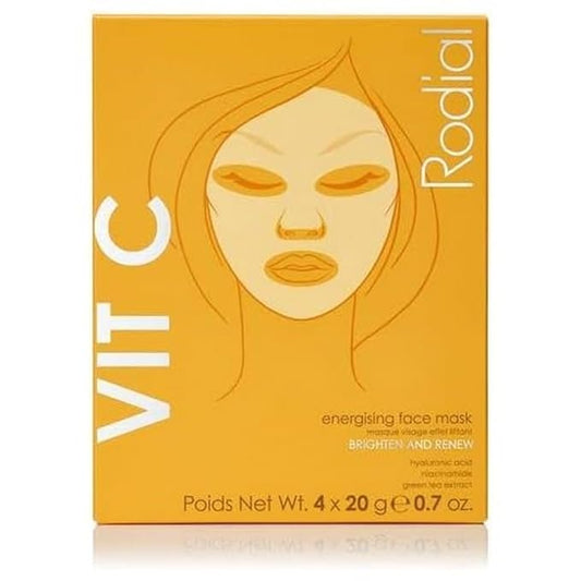 Rodial Vit C Energising Sheet Masks,0.67 Fl Oz (Pack of 4)-Velvo Beauty