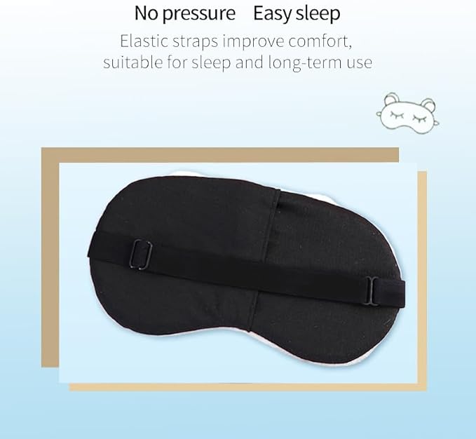 PERFECTSIGHT Mouse Sleep Eye Masks, Cute Plush Sleep Eye Cover Lightweight Adjustable Eyeshade Faux Fur Mask Cover for Women Men Kids Sleep Travel Nap, Big Eye Girl, Purple Nose-Velvo Beauty