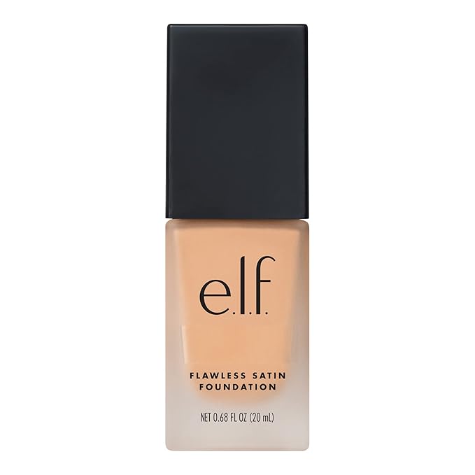 e.l.f. Flawless Finish Foundation, Lightweight & Medium Coverage, Semi-Matte Finish, Shell, 0.68 Fl Oz (20mL)-Velvo Beauty