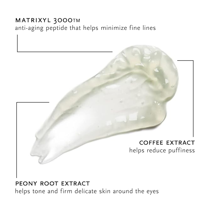 ARCONA Peptide Eye Serum - Coffee Extract Reduces Puffiness, Aloe + Lavender Soothe, Peptides Reduce Fine Lines + Wrinkles .3 oz. Made In The USA-Velvo Beauty