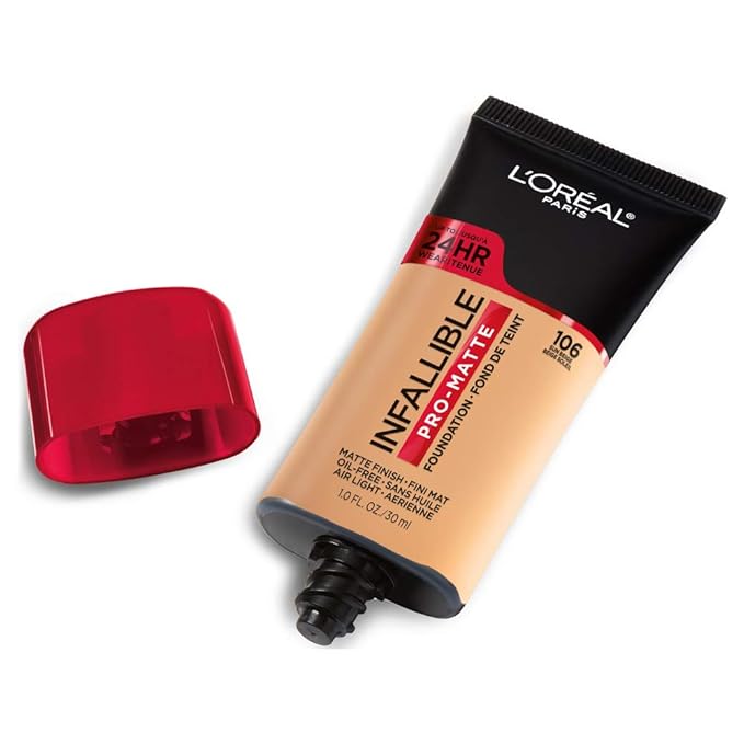 L'Oreal Paris Cosmetics Makeup Infallible Pro-Matte Liquid Longwear Foundation, Sun Beige, 1 fl oz-Velvo Beauty