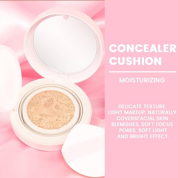 Nuder Cushion Foundation,Fair Ivory for Light & Medium With Neutral Skin Tone,Long-Lasting,Lightweight,Flawless Coverage,Dewy Finish,Concealing Redness,Blemishes and Under-eye Bags for All Skin Types-Velvo Beauty