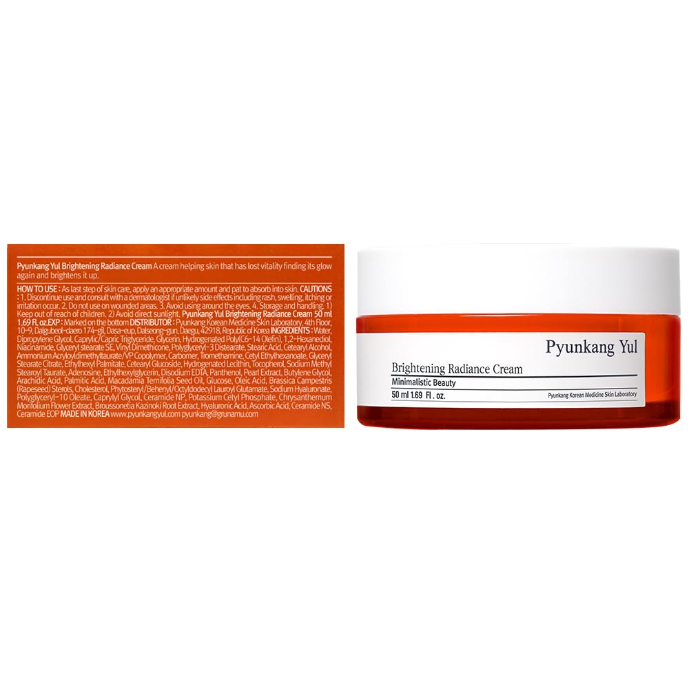Pyunkang Yul PKY Radiance Vita Cream with Vitamin C and Pearl Extract, 1.69 Fluid Ounces (50 Milliliters) – Moisturizing Cream for Flawless, Radiant Skin-Velvo Beauty