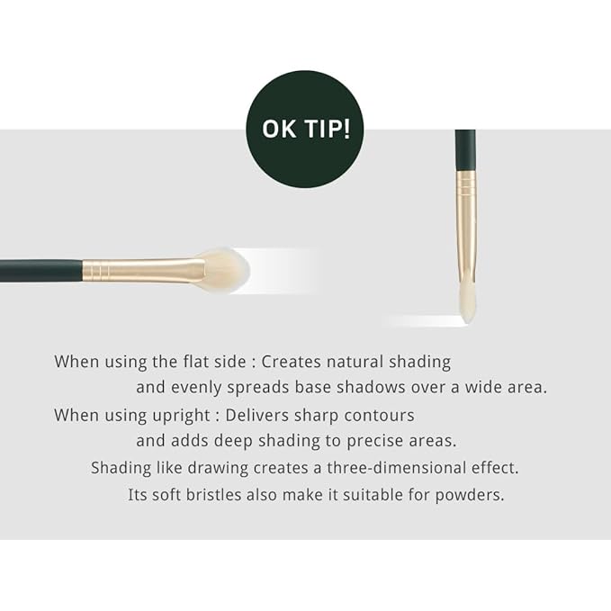[SOO ADOR] okhee Nose Shading Fan Brush SUN03 - Precise Contouring for Nose and Small Details | Designed by K-Pop Makeup Artist Seo Ok | Makeup Brush Contour Brush-Velvo Beauty