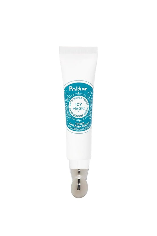Polåar - Icy Magic Tinted Anti-dark Circles with Siberian Ginseng - Illuminates & smoothes eye contour - Universal shade - Fragrance-Free - 97% Natural, Vegan, Cruelty Free, Made in France - 0.4 Fl Oz-Velvo Beauty