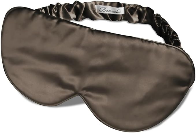 Branche Beauty Silk Eye Mask Pour Homme - Stylish 100% 6A Silk 22 Momme Sleep Mask, Eye Cover, Shade Blindfold Sleeping Mask for Luxury Sleep for Men Gifts for Him (Driftwood)-Velvo Beauty