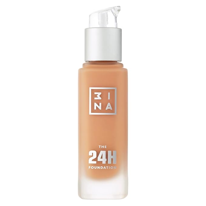 3INA The 24H Foundation 641-24H Long-Wearing Formula - Medium To High Buildable Coverage - Smooth Matte Finish - Expanded Shade Selection - Waterproof, Cruelty Free, Vegan Makeup - 1.01 Oz-Velvo Beauty