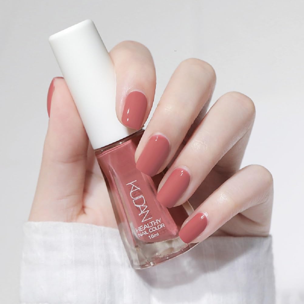 Nail Polish set - Nail Lacquer Quick Dry, Full Size, Vibrant, Colorful, Trendy, Glitter, Glossy, Metallic, Matte Nail Art Nail Shades (N12 Bean paste red, 52g)-Velvo Beauty