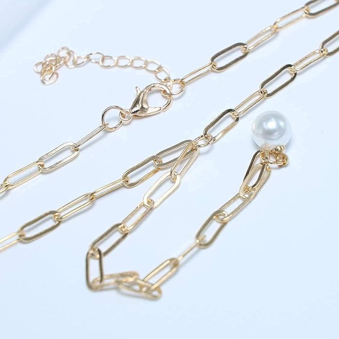 Long Pearl Necklace Pearl Lariat Y Necklace Chain Vintage Minimalist Necklace Jewelry for Women and Girls-Velvo Beauty