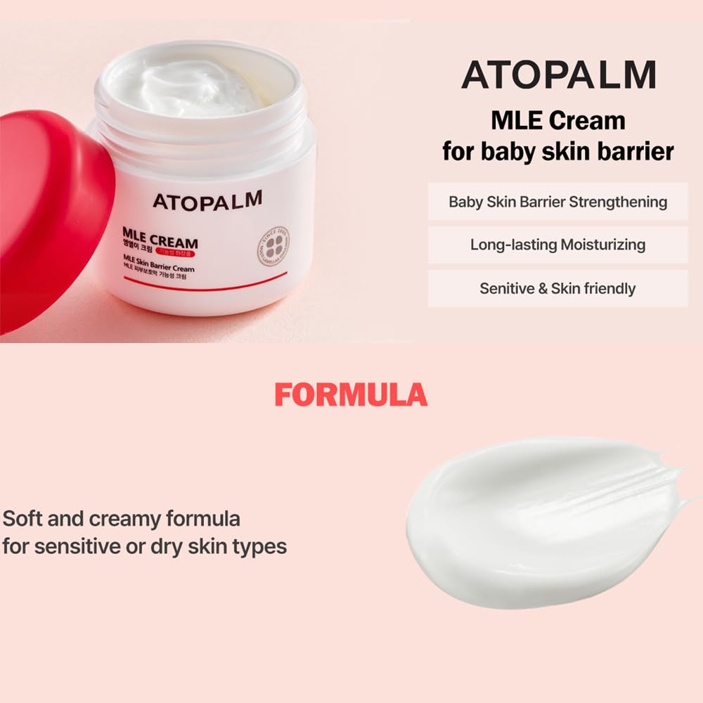 ATOPALM | MLE Eczema Cream | Premium Baby Lotion Newborn | Baby Face and Body Moisturizer for Skin Barrier | Moisturizing Facial Cream for Itchiness & Redness | Korean Skincare | 2.2 fl oz (65ml)-Velvo Beauty