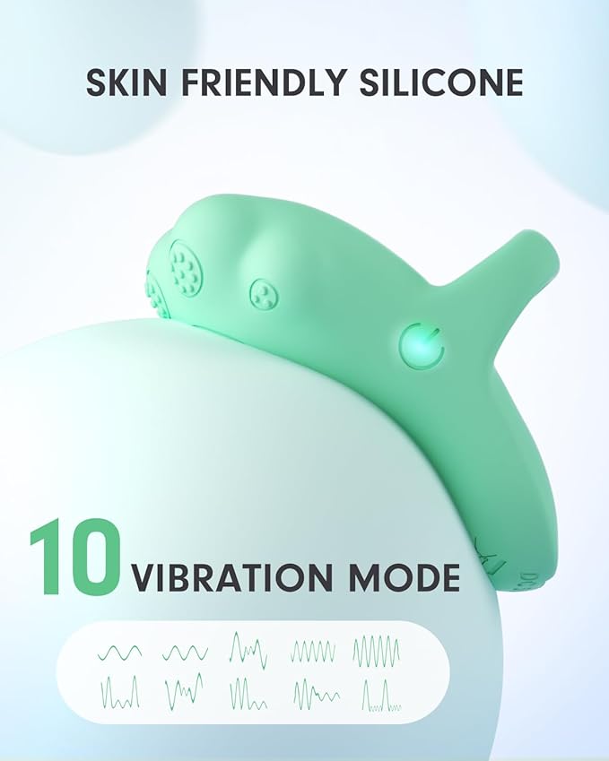 Portable Mini Facial Massage Ball, Waterproof Rechargeable Powerful Multifunctional Eye Face Finger Massager (Green)-Velvo Beauty