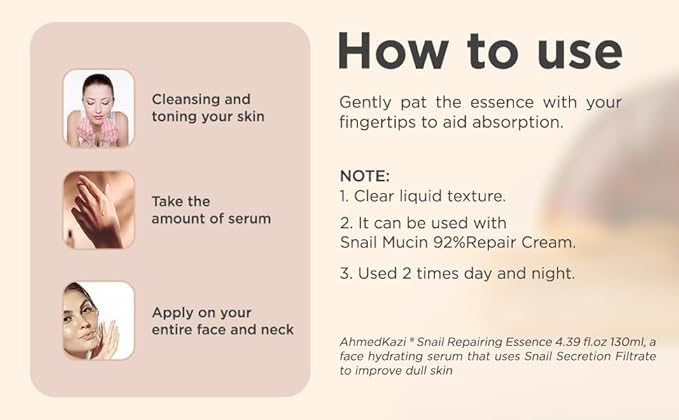 Snail Mucin Power Essence 4.39 fl.oz 130ml, Korean Skincare Snail Mucin Serum for Dry Sensitive Skin, Moisturizing with 96.3% Snail Secretion Filtrate-Velvo Beauty