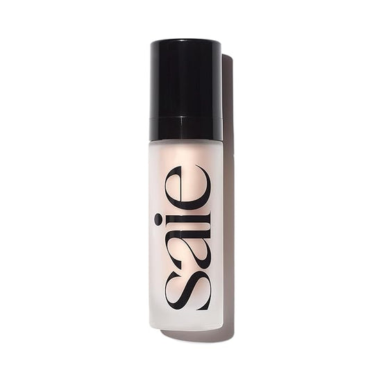 Saie Glowy Super Gel - Hydrating Makeup Primer and Illuminating Glow Serum Enriched with Vitamin C and Squalane Oil - All-Over Liquid Highlighter Makeup for Instant Glass Skin - Starglow (1 oz)-Velvo Beauty