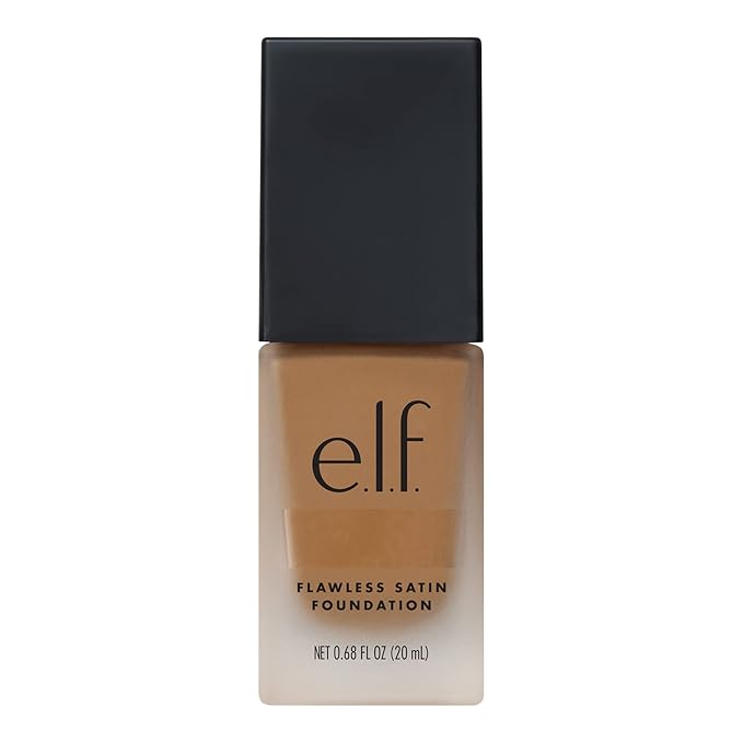 e.l.f. Flawless Finish Foundation, Lightweight & Medium Coverage, Semi-Matte Finish, Linen, 0.68 Fl Oz (20mL)-Velvo Beauty
