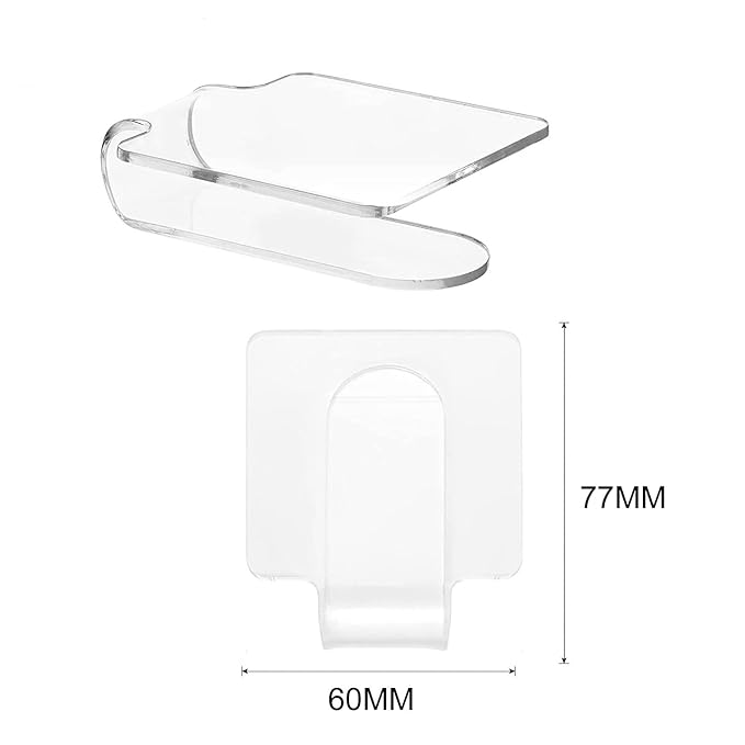2PCS Clear Acrylic Professional Makeup Palette Handheld Cosmetic Nail Art Manicure Palette for Mixing Foundation Cosmetics Eyeshadow Cremes-Velvo Beauty