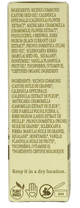 Flora Calendula & Chamomile Lip Oil | Organic, Plant-Based | Rejuvenate | 10 ml | Made in Canada-Velvo Beauty