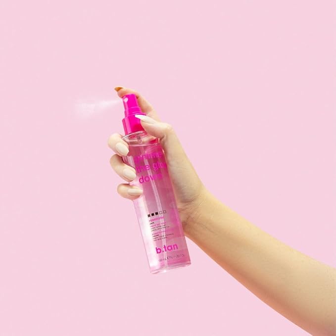 b.tan Clear Face Tan Mist | Gimme The Glow Down - Best Facial Tanner Spray, Gradual Bronzing Sunless Tanning Water, Infused with Rosewater, Vegan, Cruelty Free, 6.7 Fl Oz-Velvo Beauty
