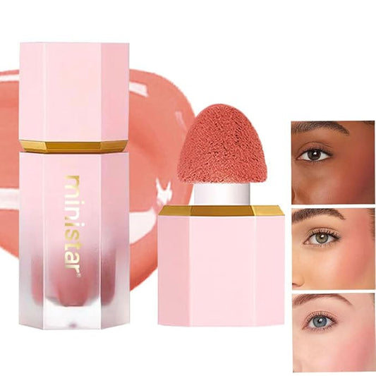 Liquid Blush Makeup, Cream Blush for Cheeks, Waterproof Long Lasting Blush Face Makeup Multi-Use Blush Beauty Wand for Cheeks & Lip Tint Natural Cream Blusher Makeup for All Skin Tones(#04 Soft Pink)-Velvo Beauty