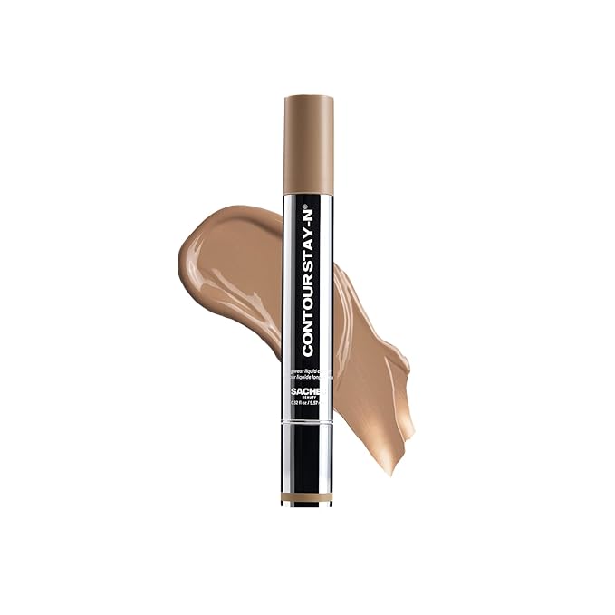 Sacheu Liquid Contour STAY-N Long Wear Cream Contour Makeup — Long Lasting, Blendable, & Lightweight Formula — Vegan & Cruelty-free, Giving Iconic-Velvo Beauty