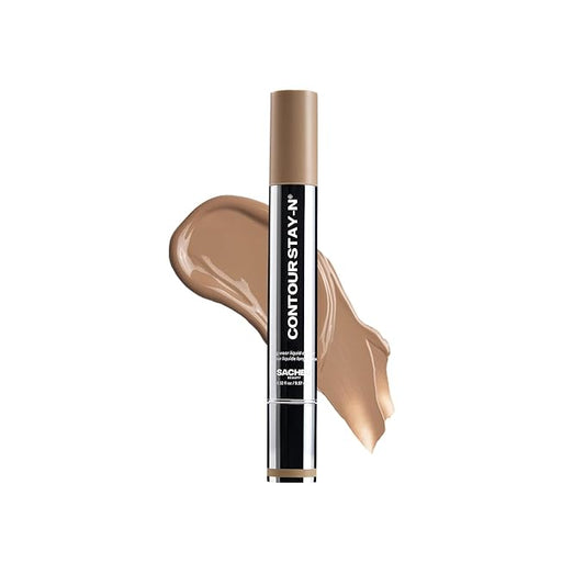 Sacheu Liquid Contour STAY-N Long Wear Cream Contour Makeup — Long Lasting, Blendable, & Lightweight Formula — Vegan & Cruelty-free, Giving Iconic-Velvo Beauty