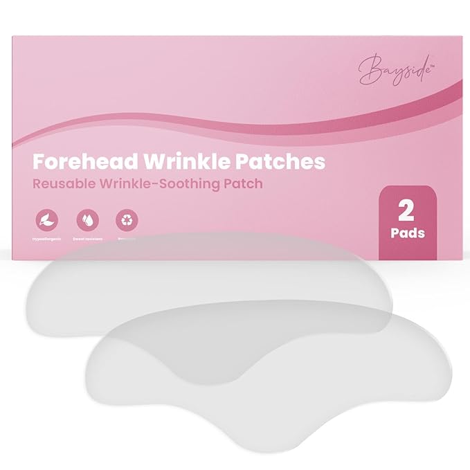 Forehead Wrinkle Patches | Non-Invasive Reusable Skin Care Solution | Fine Lines and Wrinkles Smoothing | Pairs with Eye Patches and Face Tape | Long-Lasting Skin Pads for a Smoother Look | Pack of 2-Velvo Beauty