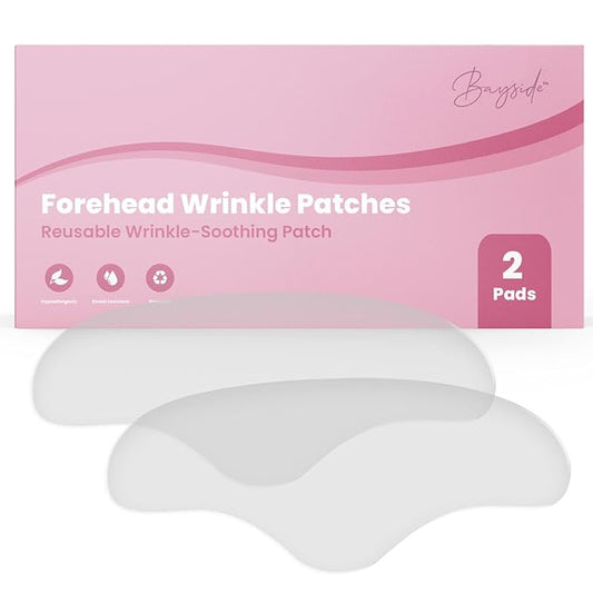 Forehead Wrinkle Patches | Non-Invasive Reusable Skin Care Solution | Fine Lines and Wrinkles Smoothing | Pairs with Eye Patches and Face Tape | Long-Lasting Skin Pads for a Smoother Look | Pack of 2-Velvo Beauty