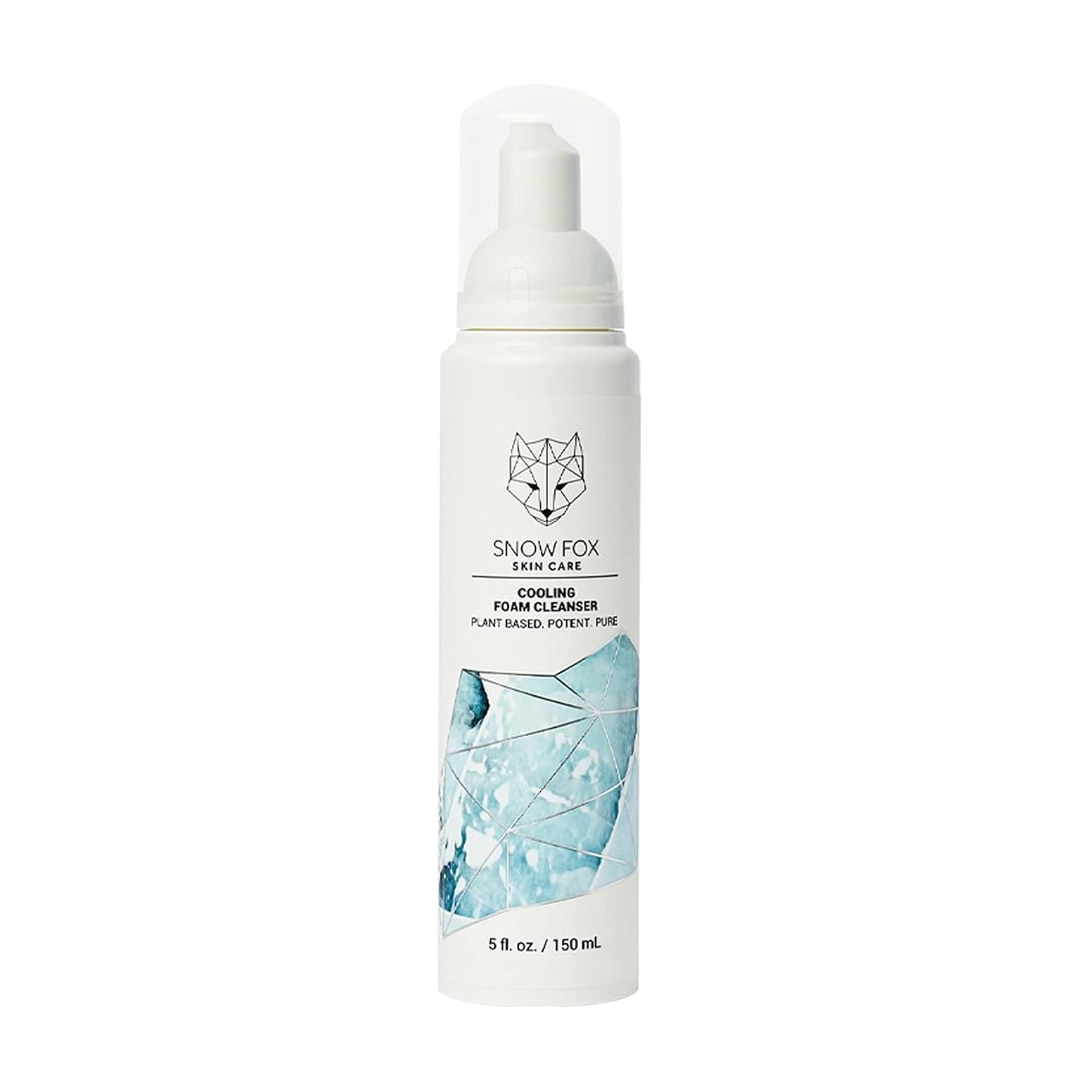 Snow Fox Cooling Foam Cleanser with Organic Aloe Vera Juice, 150 ml-Velvo Beauty