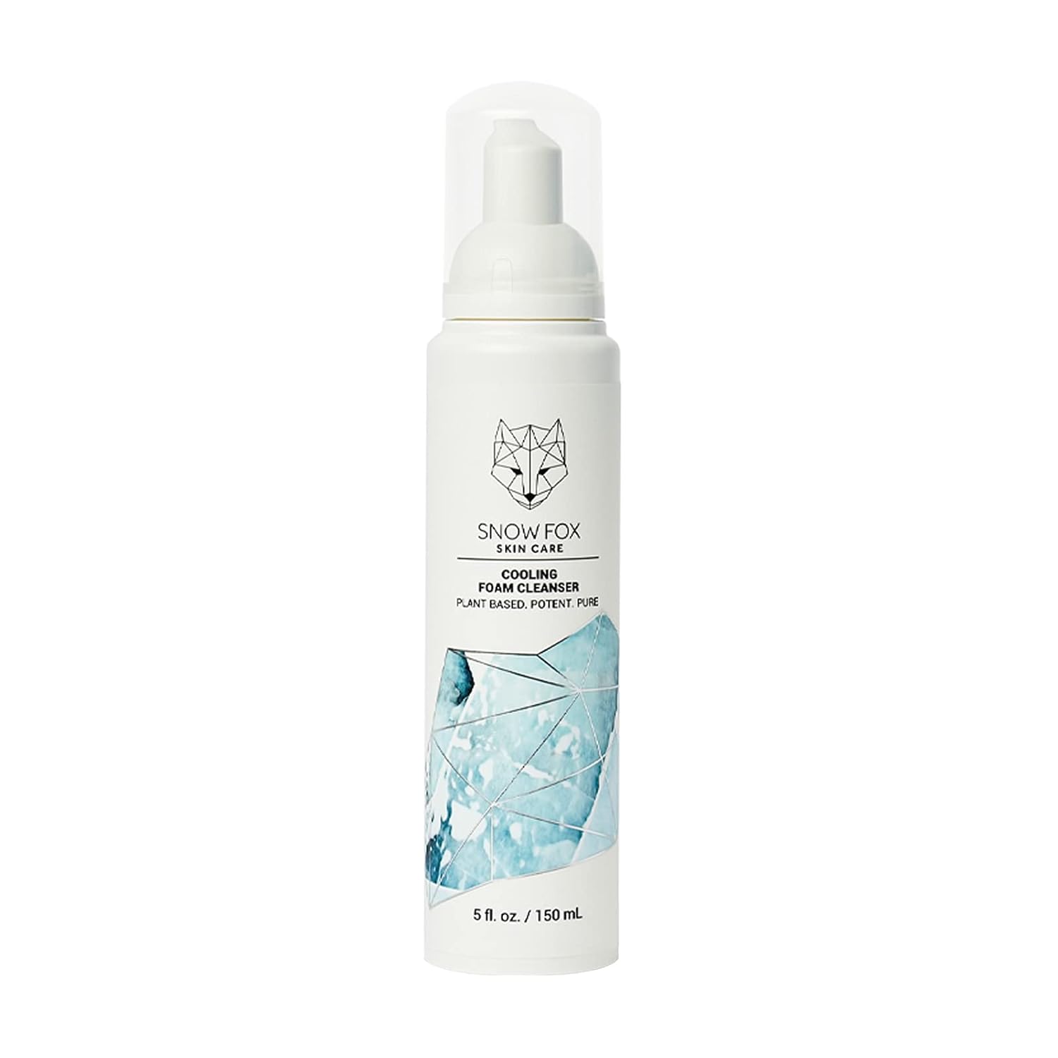 Snow Fox Cooling Foam Cleanser with Organic Aloe Vera Juice, 150 ml-Velvo Beauty